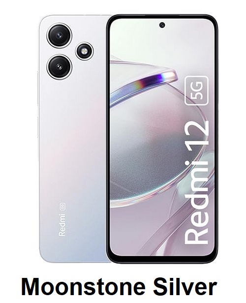 Redmi 12 5G Jade Black 6GB RAM 128GB ROM Moonstone Silver